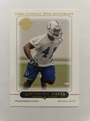 2005 Topps Anthony Davis Rookie Card. Indianapolis Colts - Image 1 of 2
