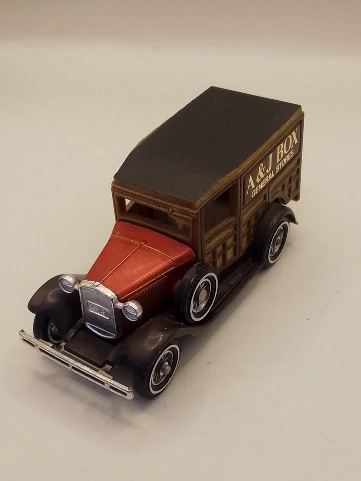 Modelos Matchbox de antaño Ford modelo A&J caja tiendas generales Woodyvan 1981 Foto 1 de 4