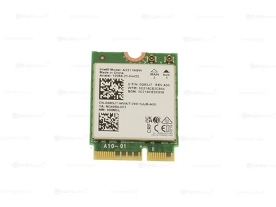 Intel AX211 Wireless Tri Band WLAN WiFi 802.11ax Bluetooth 5.2 M.2 Card G83J7 - Image 1 of 2