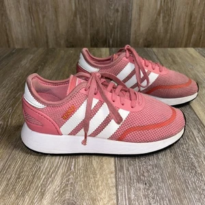 Adidas rosa weiß Mesh Laufen Jogging Low Top Schuhe US Jugend Größe 4 AC8542 - Bild 1 von 13