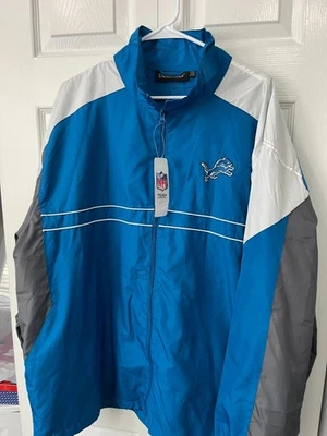Dunbrooke Detroit Lions Windbreaker Mens 2XL NFL Team Apparel Jacket New w Tag - Image 1 of 4