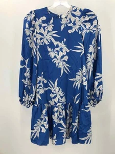 Alexis Target Blue Size XXS Floral Shift Knee Length Long Sleeve Dress - Picture 1 of 3