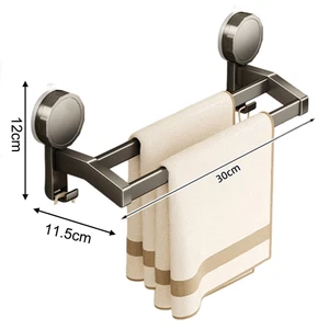 Suction Towel Rack Stick-on Rail For Kitchen Prevents Moisture Buildup - Picture 1 of 6