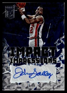2021-22 Donruss Elite #II-JSA John Salley Impact Impressions Autograph - Imagen 1 de 2