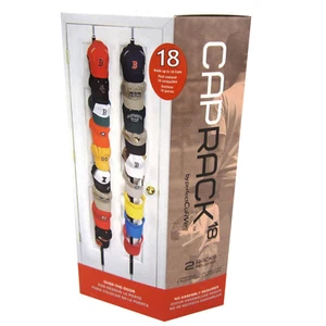Perfect Curve CAP RACK Holds 18 Baseball Hats Visors Door Hanger Holder Storage! - Picture 1 of 2