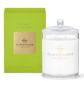 Glasshouse We Met in Saigon Soy Candle 380g Lemongrass Triple Scented Handmade - Picture 1 of 12