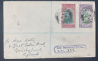 1951 San Sauveur Dominica Registered Cover To Grimsby England