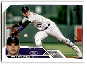 2023 Topps 582 Montgomery Club José Iglesias Colorado Rockies #653 - Picture 1 of 2