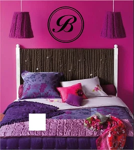 Monogramm Personalisiert Schild Wandaufkleber Wandbild Dekor Vinyl Aufkleber Sticker  - Bild 1 von 4