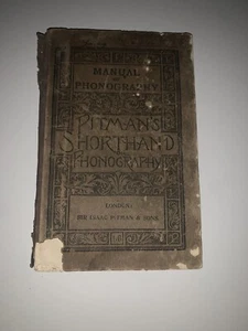 Pitman’s Shorthand Or Phonography Instructor 1893 Thompson Elisha Camp Estate - Picture 1 of 10