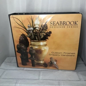 Seabrook Designer Series Drapery Hardware Sample Book With 44 Flower Medallions - Picture 1 of 12