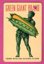 Single Swap Playing Card JOLLY GREEN GIANT BRAND VEGETABLE MAN FOOD VINTAGE AD