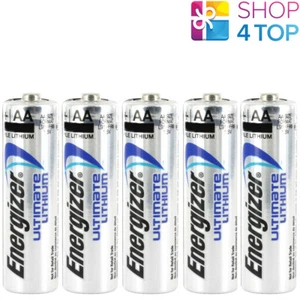 5 Energizer Aa Ultimate Lithium L91 Batteries 1.5V Mignon Stilo LR6 New - Picture 1 of 1