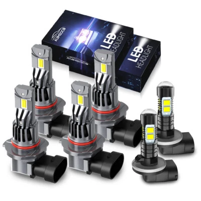 For Oldsmobile Aurora 1995-2000 2001 2002 LED Headlight High Low Fog Light 6Bulb - Image 1 of 4