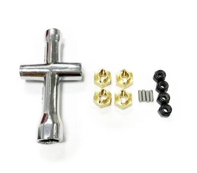 Alloy 7mm Wheel Hex Adapter Nuts Wrench Fit 1:24 Axial SCX24 AXI90081 00001 0002 - Image 1 of 4