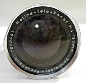 SCHNEIDER- KREUZNACH RETINA- TELE-XENAR 135MM  F:4 COMPUR Telepho LENS NICE! - Picture 1 of 2