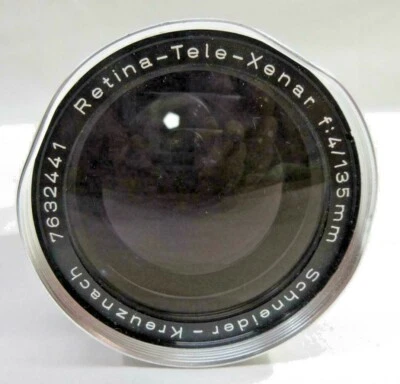 SCHNEIDER- KREUZNACH RETINA- TELE-XENAR 135MM  F:4 COMPUR Telepho LENS NICE! - Image 1 of 2