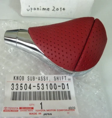 TOYOTA Genuine LEXUS IS F Shift Knob Brownish Leather Chrome 33504-53100-D1** Foto 1 de 3