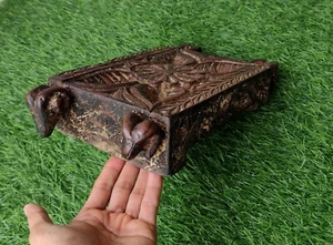 Antique Primitive Shaman stool Ritual object primitive Sheep figure , SS - Picture 1 of 7