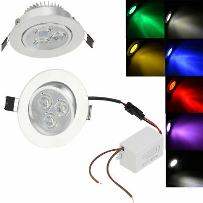 3W LED Recessed Ceiling DownLight Dimmable Indoor Lighting Warm White Cold White - Image 1 of 4