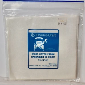 Charles Craft Hardanger Fabric 22 Count 12x18 White 100% Cotton - Picture 1 of 1