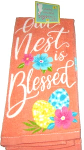EASTER Kitchen Towel ~ 15" x 25" ~ OUR NEST IS BLESSED - Picture 1 of 1