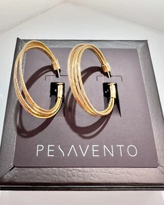 Orecchini Pesavento in argento dorato collezione DNA Spring WDNAO429 - Picture 1 of 3