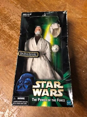 Figura de acción de gran tamaño Star Wars Power of the Force Obi-Wan Kenobi Hasbro TB1 Foto 1 de 4