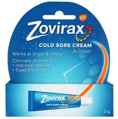 Zovirax Cold Sore Cream Tube 2g Cold Sore NEW UK Stock Exp.Oct 25 1st CLASS POST • 7.43£