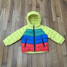L.L Bean Infant Toddler Ultralight 650 Down Jacket Hooded Puffer Size  2T