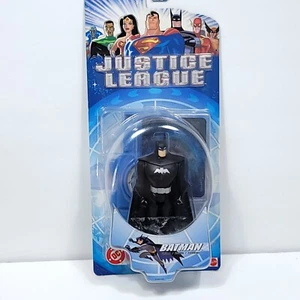 Batman Black Suit Justice League Action Figure Animated 2002 Mattel With Stand - Picture 1 of 4
