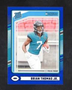2024 Panini Donruss - Rated Rookie Brian Thomas Jr. #313 Blue Press Proof (RC) - Picture 1 of 2