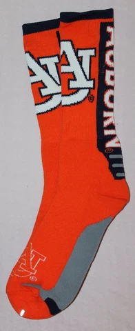 NCAA Auburn Tigers Jump Key Curve Mens Crew Socks LRG Cover