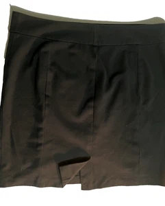 Investments II Pencil Skirt Women 20 Plus Black Pull-on Back kickpleat Free Ship - Picture 1 of 6