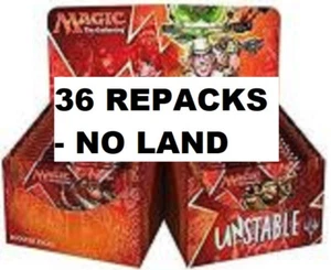 UNSTABLE Magic:Gathering REPACK Booster Box 36 Pack w/Rares+Foils+2 Mythics - Picture 1 of 2
