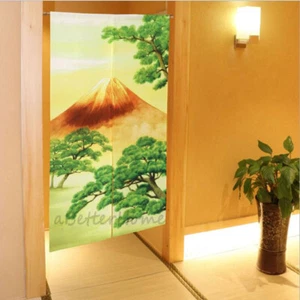 Fuji Mountain Print Room Divider Hanging Door Curtain Doorway Drapes House Decor - Picture 1 of 5