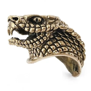 CooB Knife Metal Pommel Snake Python Knives Making Handle Finger Guard Bolster - Picture 1 of 5