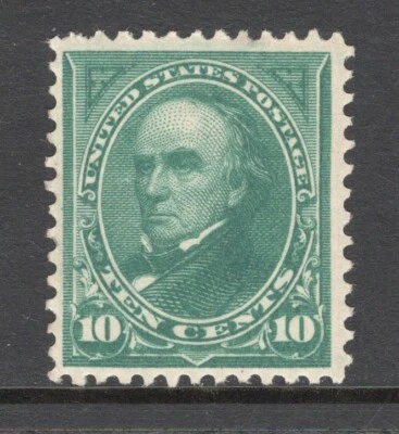 1895 US SC 273, 10c Webster in Dark Green - MLH Mint VF/XF - Image 1 of 3