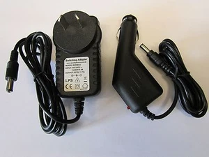 AUS AU Vtech Innotab 2 Inno Tab 2 9V/7.5V Mains AC Adaptor + Car Charger SET - Picture 1 of 1
