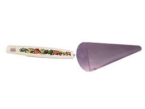 Servidor de pastel vintage EKCO Spice of Life plateado cromado mango blanco EE. UU. - Imagen 1 de 6