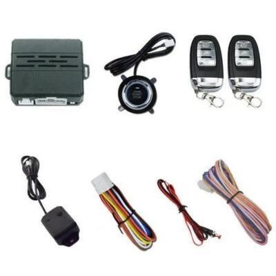 Sistema de alarma de arranque del motor de entrada para automóvil SUV botón pulsador parada de arranque control remoto Foto 1 de 4