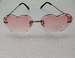 Rosa ASOS herzförmiges Design. Einheitsgröße. 100 % Kunststoff Linse / 100 % Metallrahmen. - Bild 1 von 8