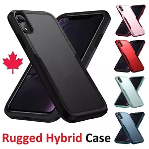 For iPhone 16 15 14 Pro Max 13 Mini 12 11 XR 8 Plus 7 Case Rugged Hybrid Cover - Picture 1 of 12