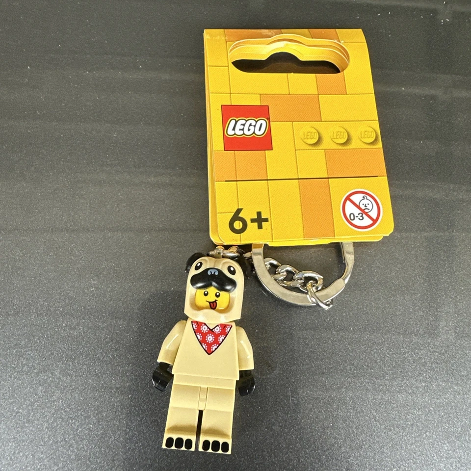 LEGO Pug Disfraz Minifigura Llavero Foto 1 de 1