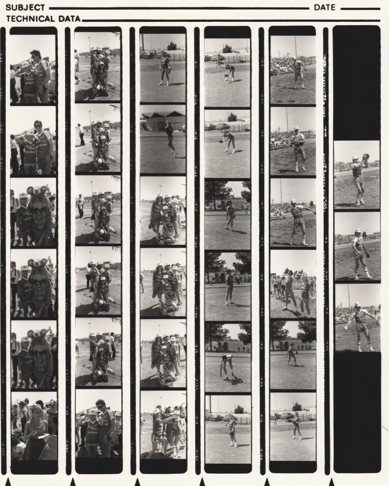 Contact Photo Sheet & Negatives Andy Gibb Lisa Hartman Bostwick Harrison Jones - Image 1 of 2