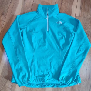 Damen The North Face türkis blau grün Apex 1/4-Reißverschluss Pullover Jacke Größe Large - Bild 1 von 17