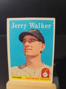 Carta Jerry Walker 1958 Topps #113 Baltimore Orioles ottime condizioni - Foto 1 di 2
