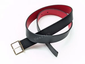 Cinturón Paul Smith x Manchester United cuero negro forro rojo talla: 32"" PVP: 150 £ - Imagen 1 de 15