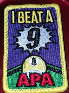 🔥💥APA I BEAT A 9 9BALL PATCH AMERICAN POOLPLAYERS ASSOCIATION 🔥 - Picture 1 of 1
