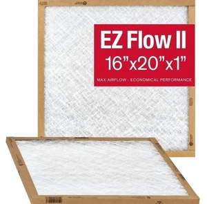 AAF Flanders EZ Flow II 16" W X 20" H X 1" D Fiberglass Air Filter 12 pk - Picture 1 of 5
